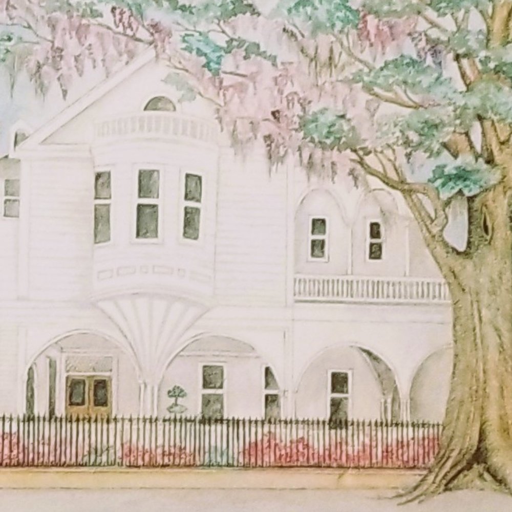 Framed Print Two Meeting Street Inn Charleston SC by Jeanie Drucker - Picture 10 of 14
